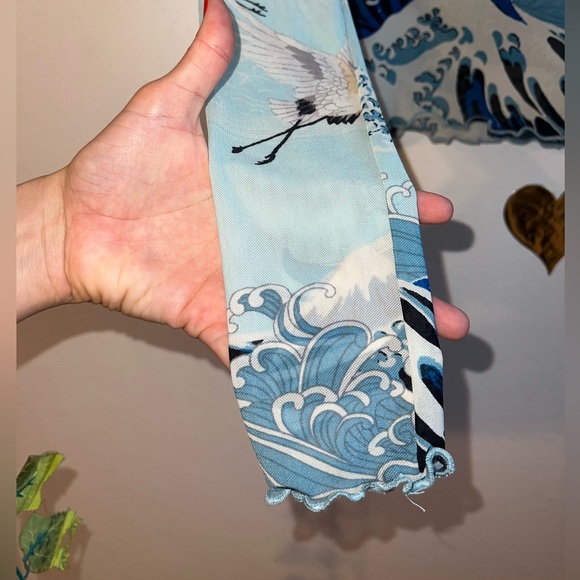 Japanese Style Mesh Top🌊🌸 - Picture 4 of 5